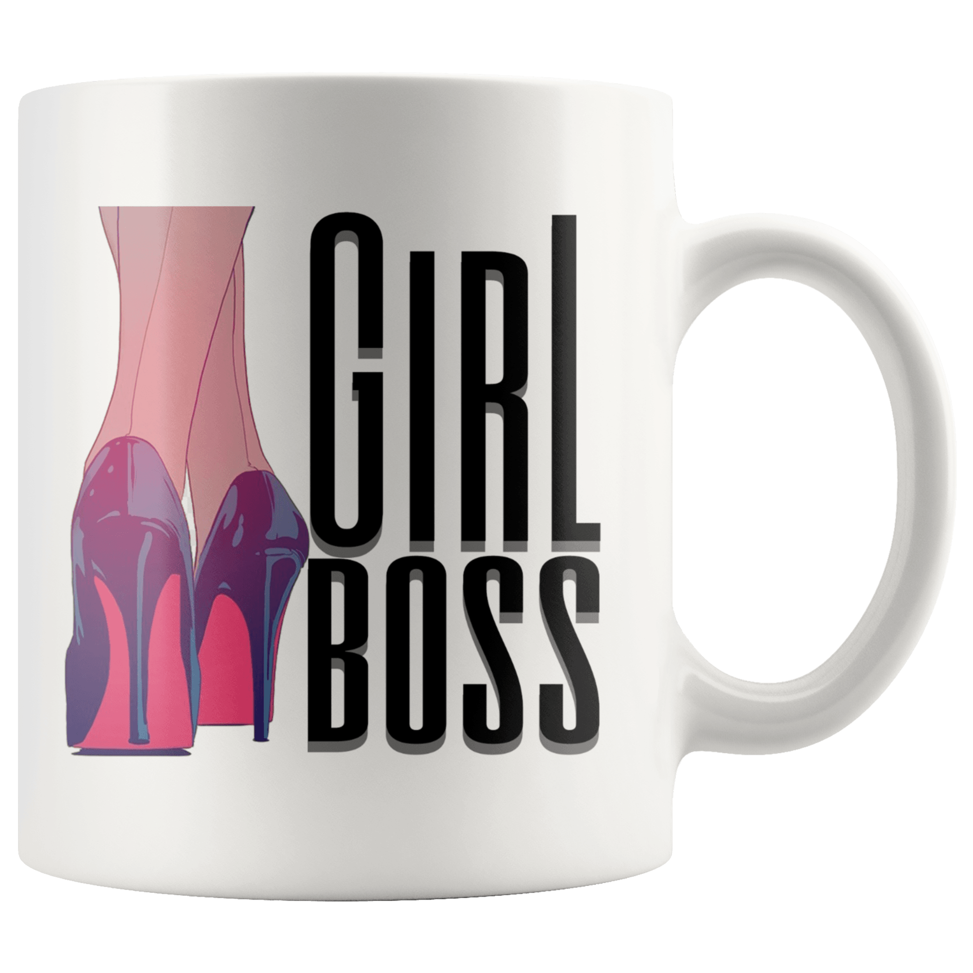 Girl Boss in Heels Coffee Mug - Coffee Cups Gift Idea For Women Boss - SPCM