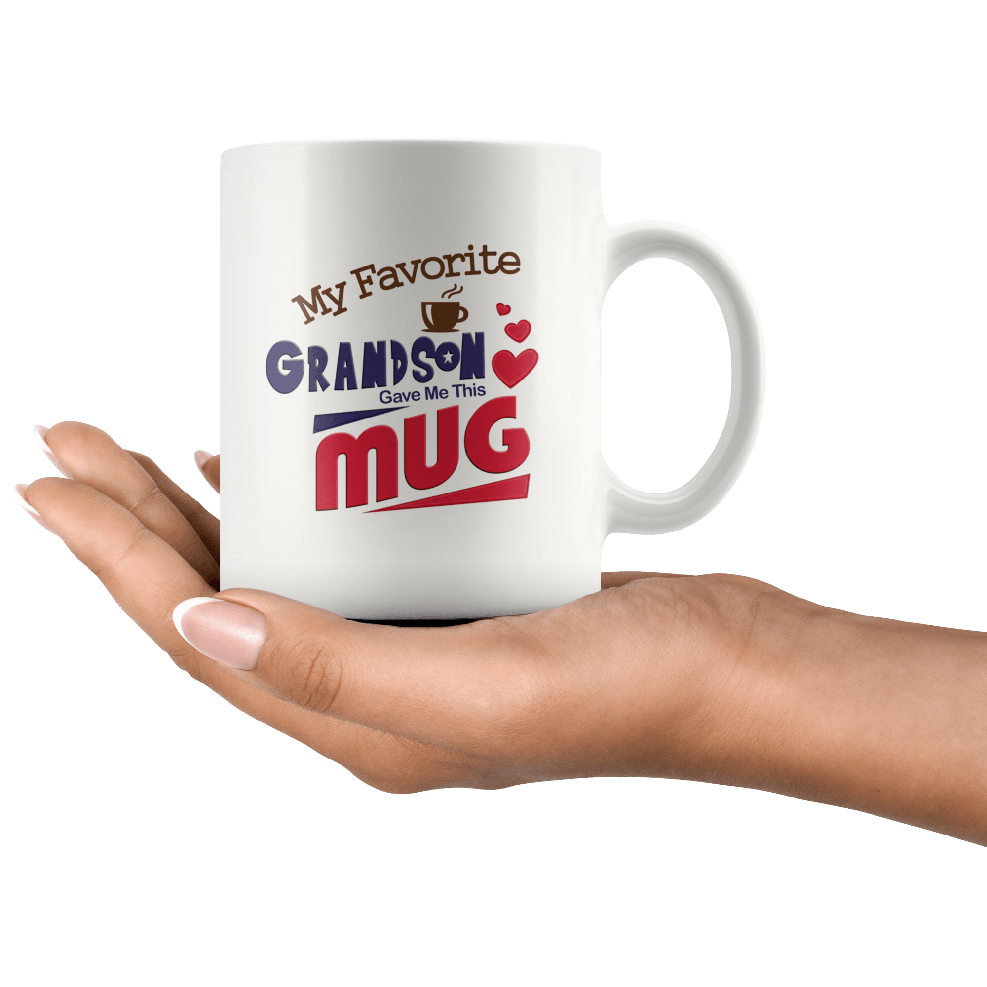 Great Coffee Mug For Grandfather/Grandmother - My Favorite Grandson Gave Me This Mug - SPCM