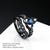 Heart & Crown Black Gold Ring Set -