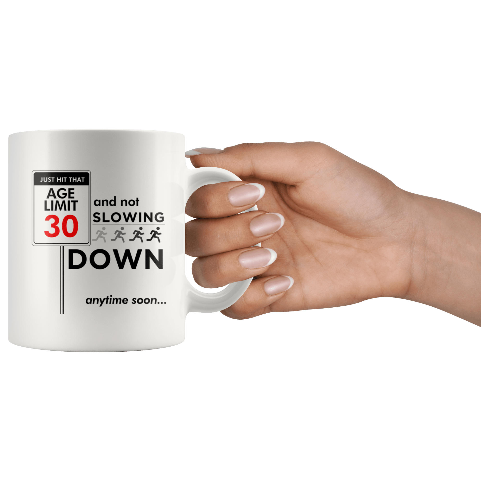 Just Hit That Age Limit 30 - 30th Birthday Coffee Mug - Great Gift For Men and Women Celebrating 30 Years Old Birthday - Meaningful Thirtieth Birthday Present. - SPCM