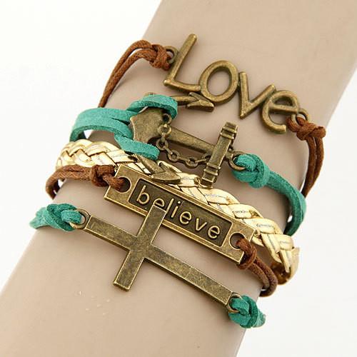 Keep The Faith &amp; Believe Bracelet -