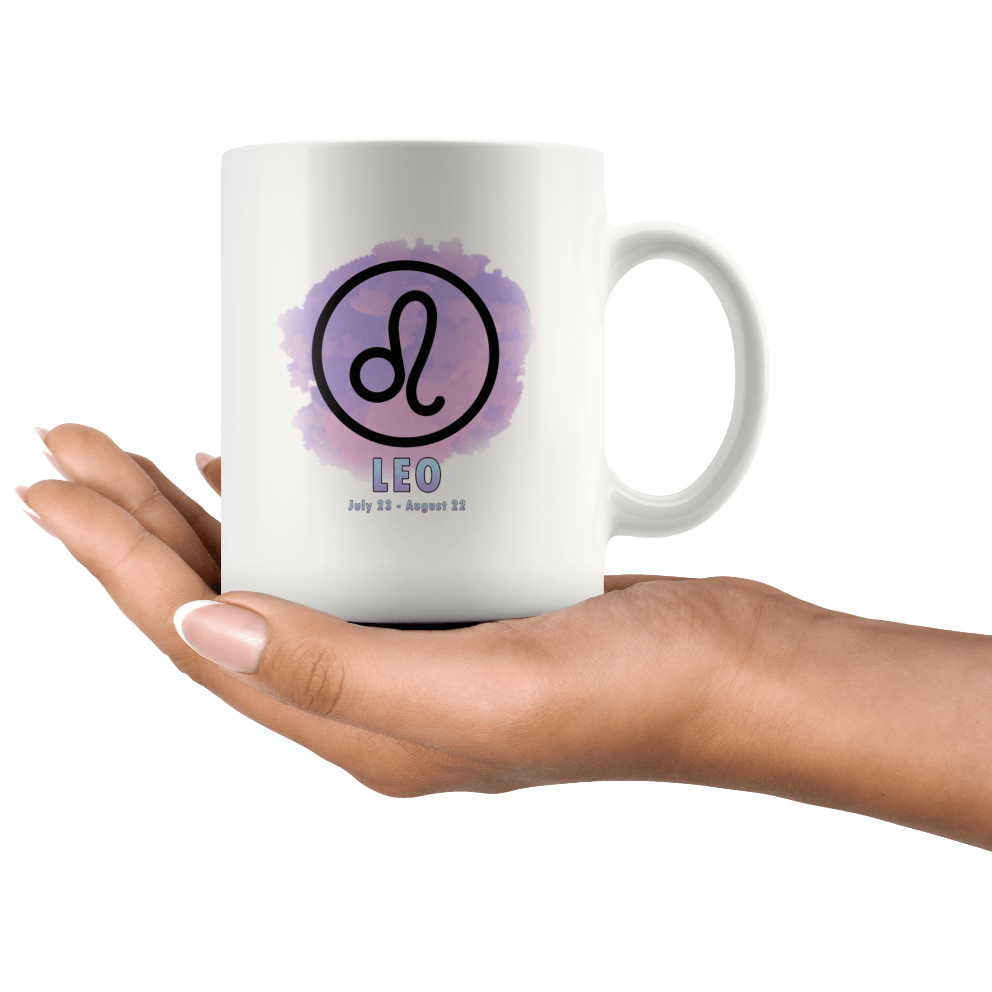 Leo Coffee Mug - Leo Constellation Coffee Cup - Zodiac Gifts For Horoscope Lover Born in July or August - SPCM