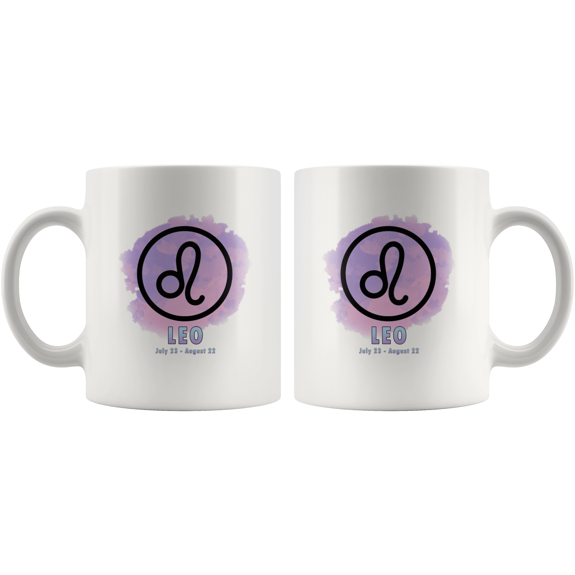 Leo Coffee Mug - Leo Constellation Coffee Cup - Zodiac Gifts For Horoscope Lover Born in July or August - SPCM