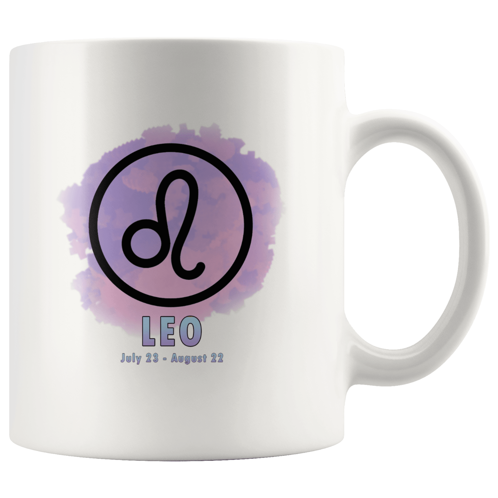 Leo Coffee Mug - Leo Constellation Coffee Cup - Zodiac Gifts For Horoscope Lover Born in July or August - SPCM
