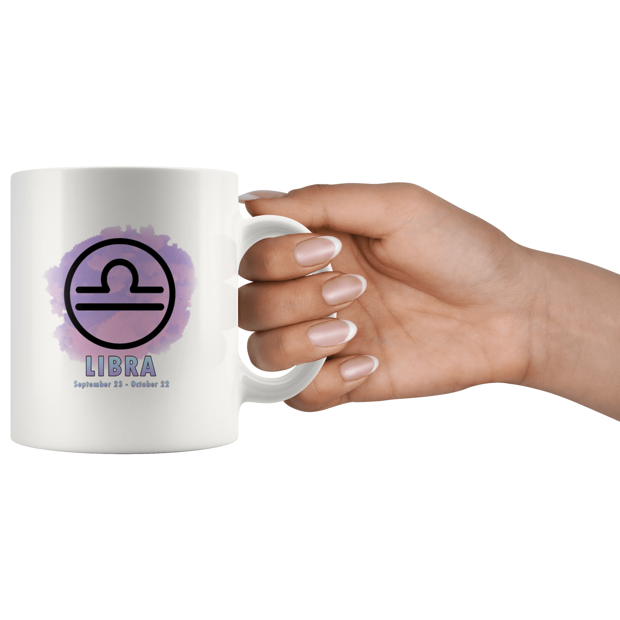 Libra Coffee Mug - Libra Constellation Coffee Cup - Zodiac Gifts For Horoscope Lover Born in September or October - SPCM