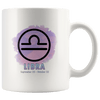 Libra Coffee Mug - Libra Constellation Coffee Cup - Zodiac Gifts For Horoscope Lover Born in September or October - SPCM