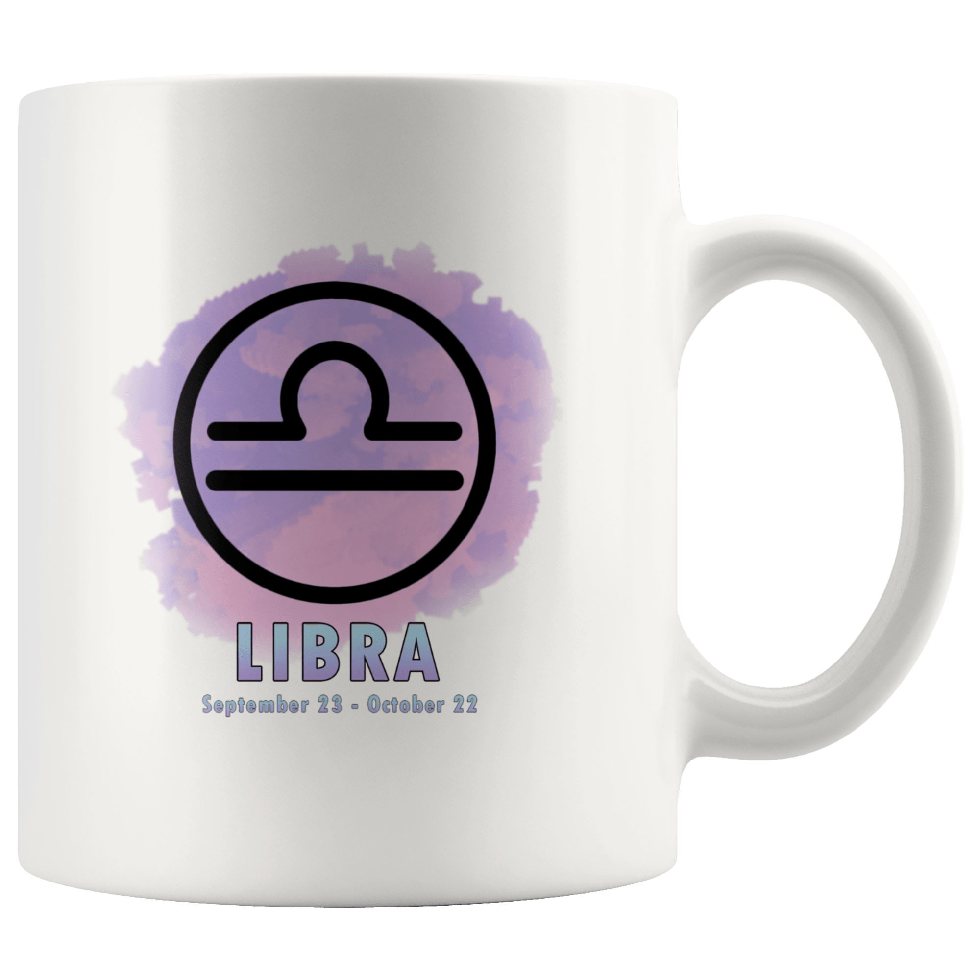 Libra Coffee Mug - Libra Constellation Coffee Cup - Zodiac Gifts For Horoscope Lover Born in September or October - SPCM