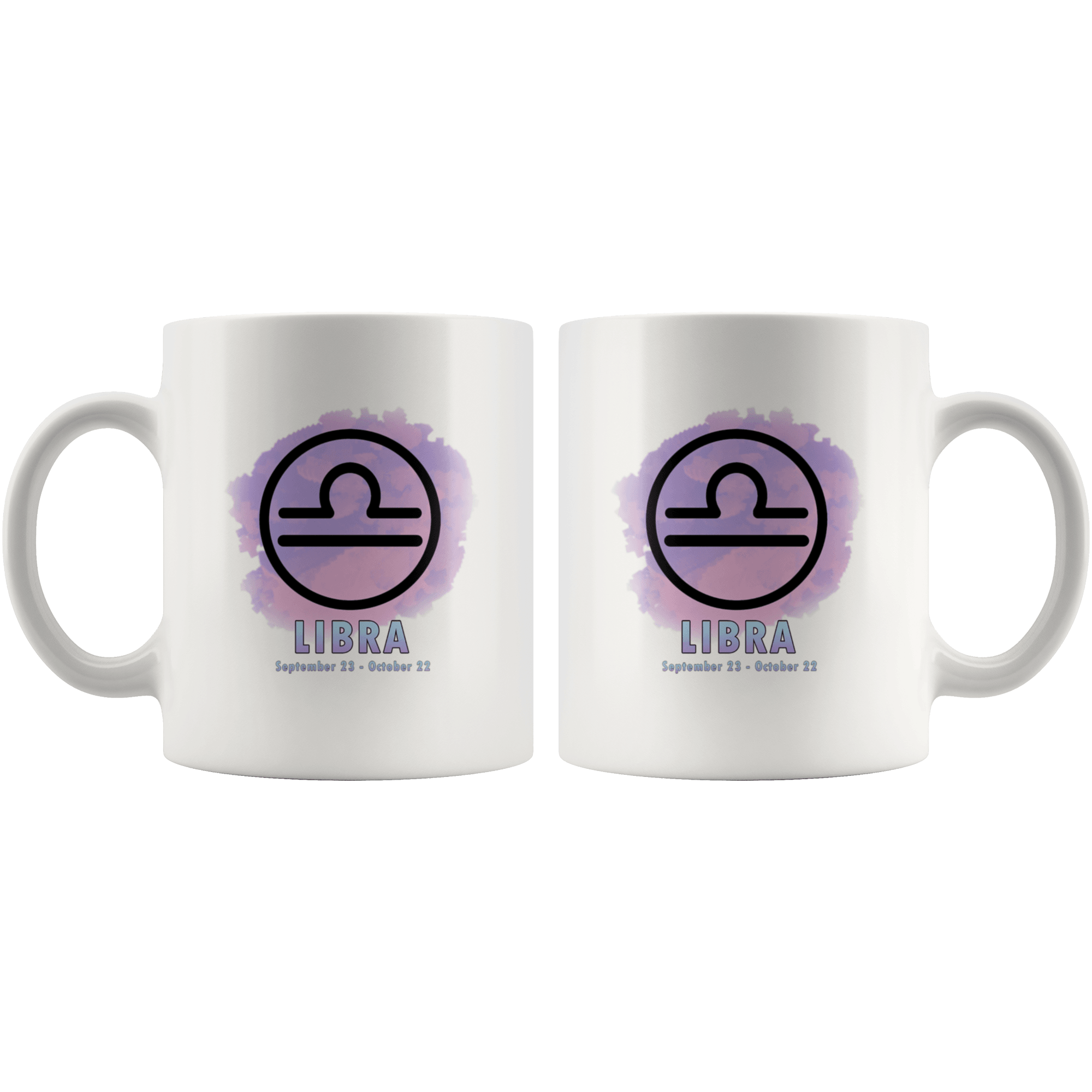 Libra Coffee Mug - Libra Constellation Coffee Cup - Zodiac Gifts For Horoscope Lover Born in September or October - SPCM