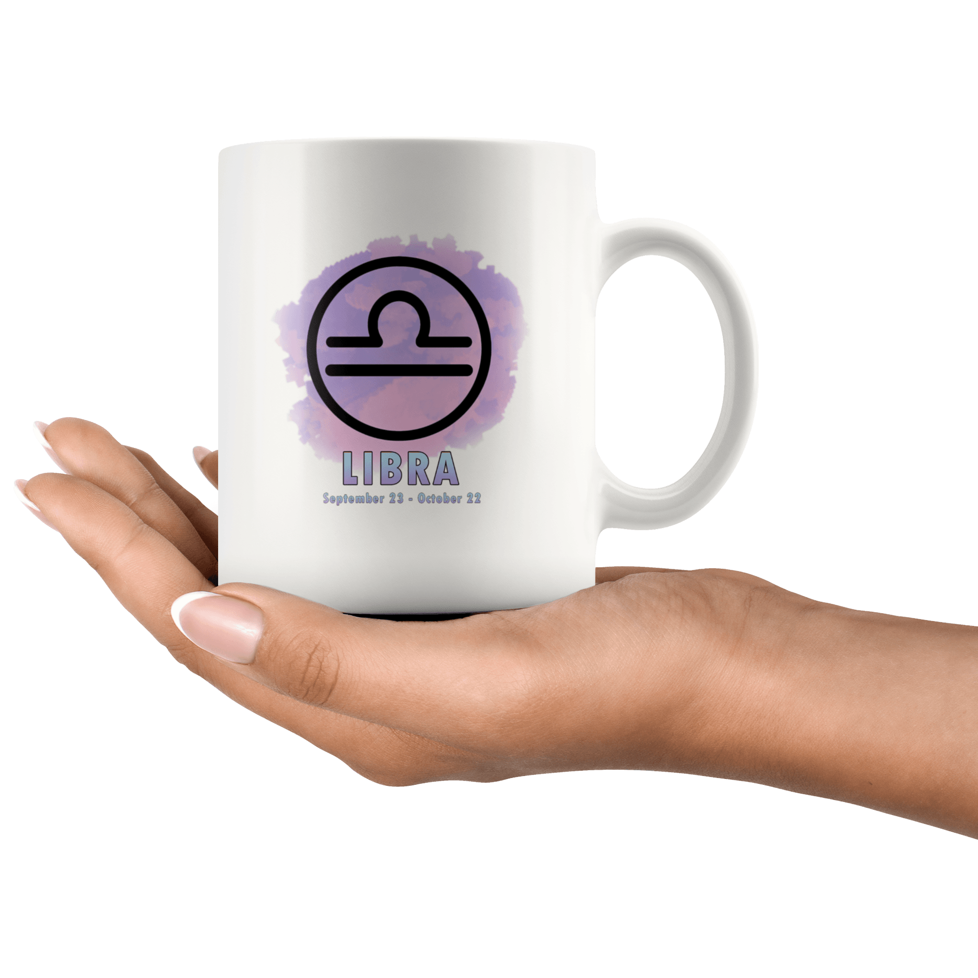 Libra Coffee Mug - Libra Constellation Coffee Cup - Zodiac Gifts For Horoscope Lover Born in September or October - SPCM