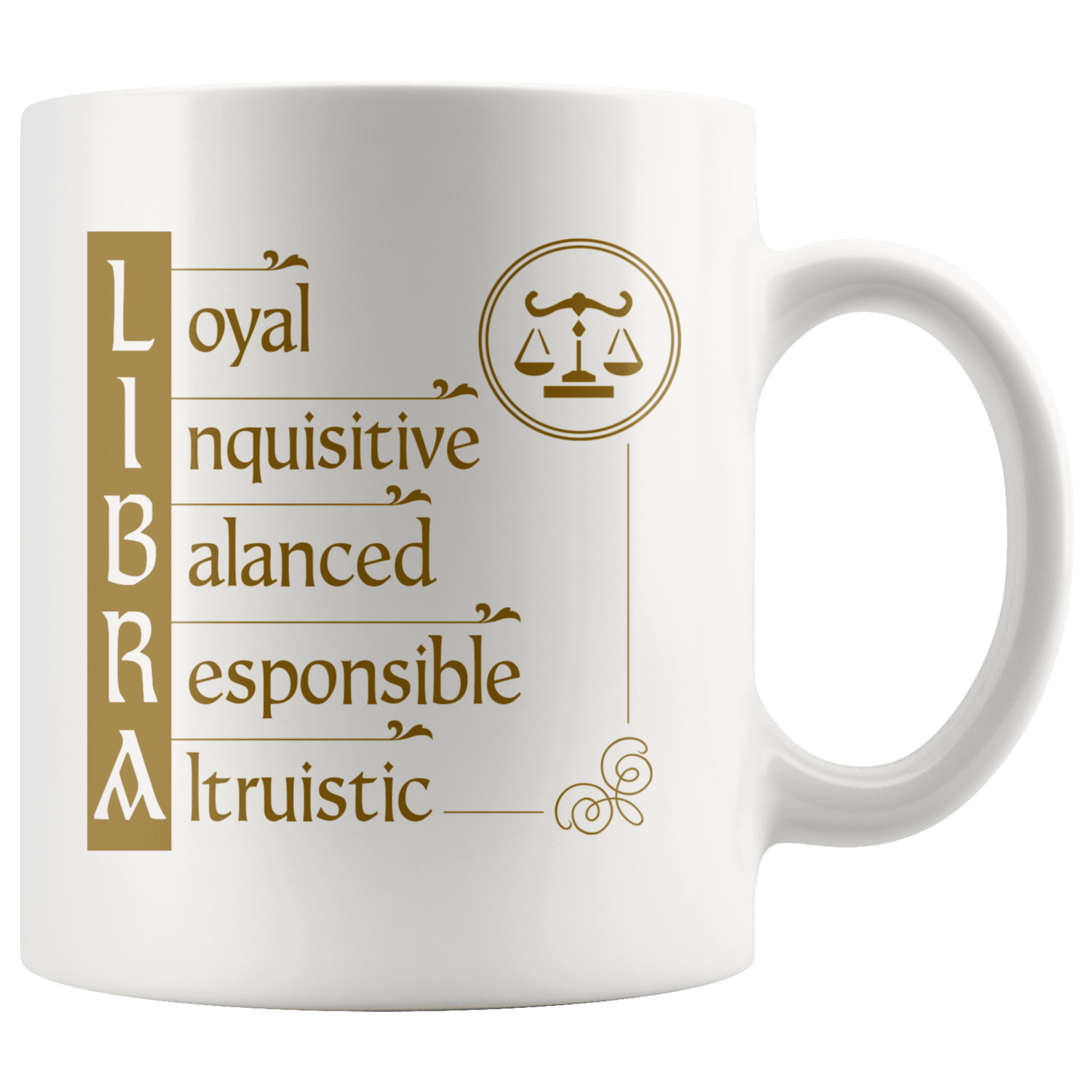 Libra Zodiac Coffee Mug - Constellation Coffee Cup - Great Gift For Horoscope Lover - SPCM