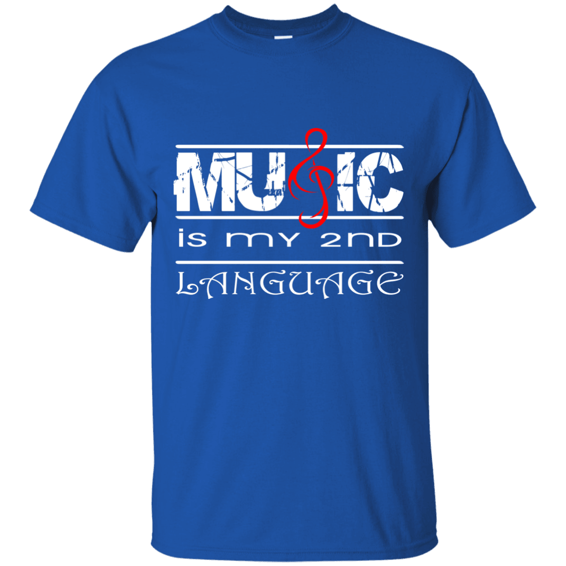Music Is My 2nd Language T-Shirt - 22-110-4814472-373