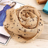 Musical Note Women&#39;s Scarf -