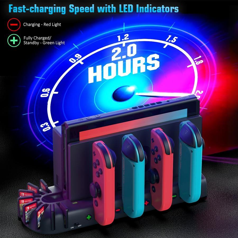 Nintendo Switch 4 Ports Charging Dock Station - 40974565