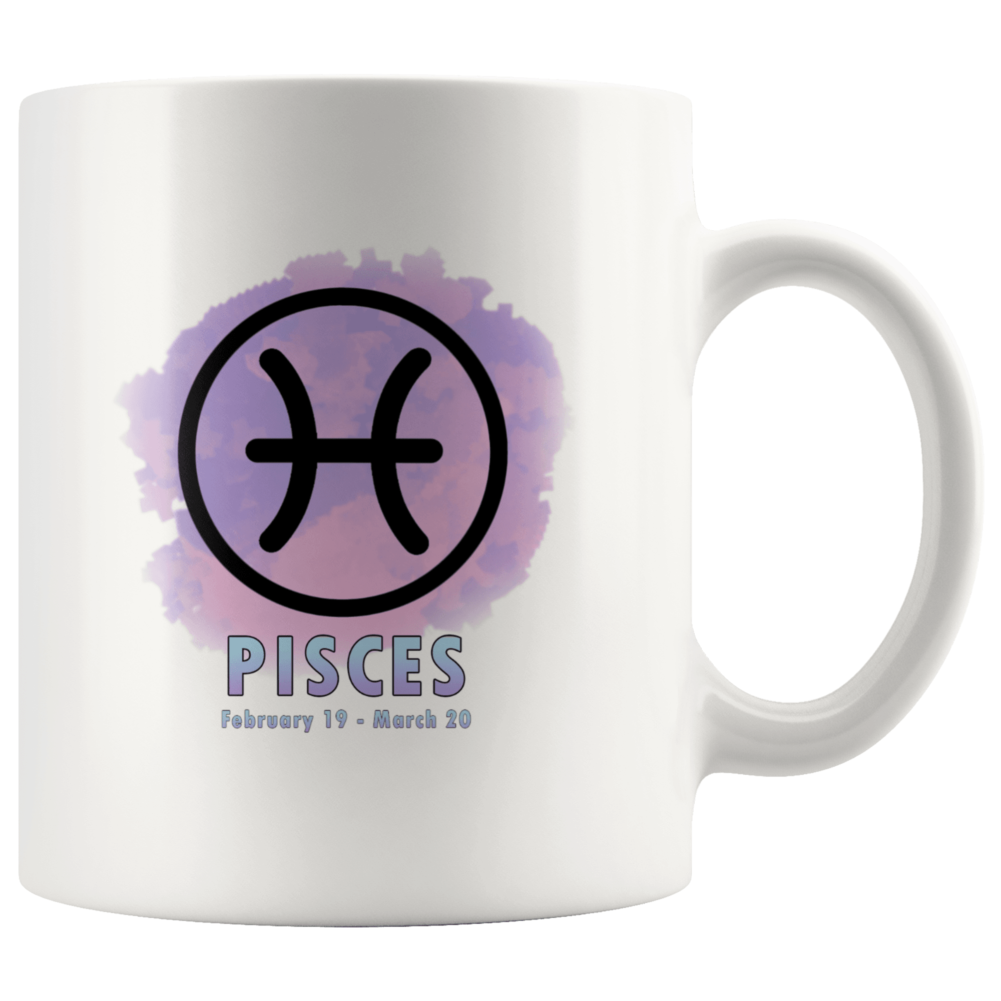 Pisces Coffee Mug - Pisces Constellation Coffee Cup - Zodiac Gifts For Horoscope Lover Born in February or March - SPCM