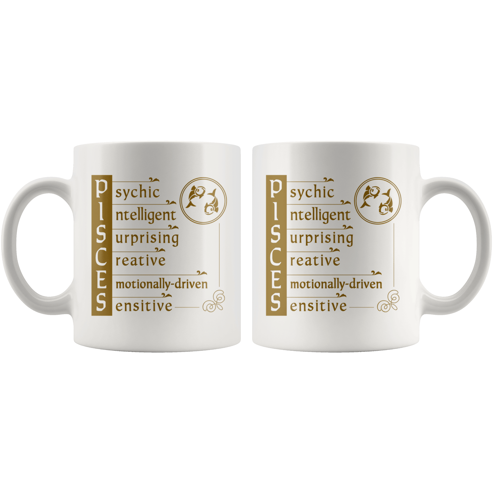 Pisces Zodiac Coffee Mug - Constellation Coffee Cup - Great Gift For Horoscope Lover - SPCM