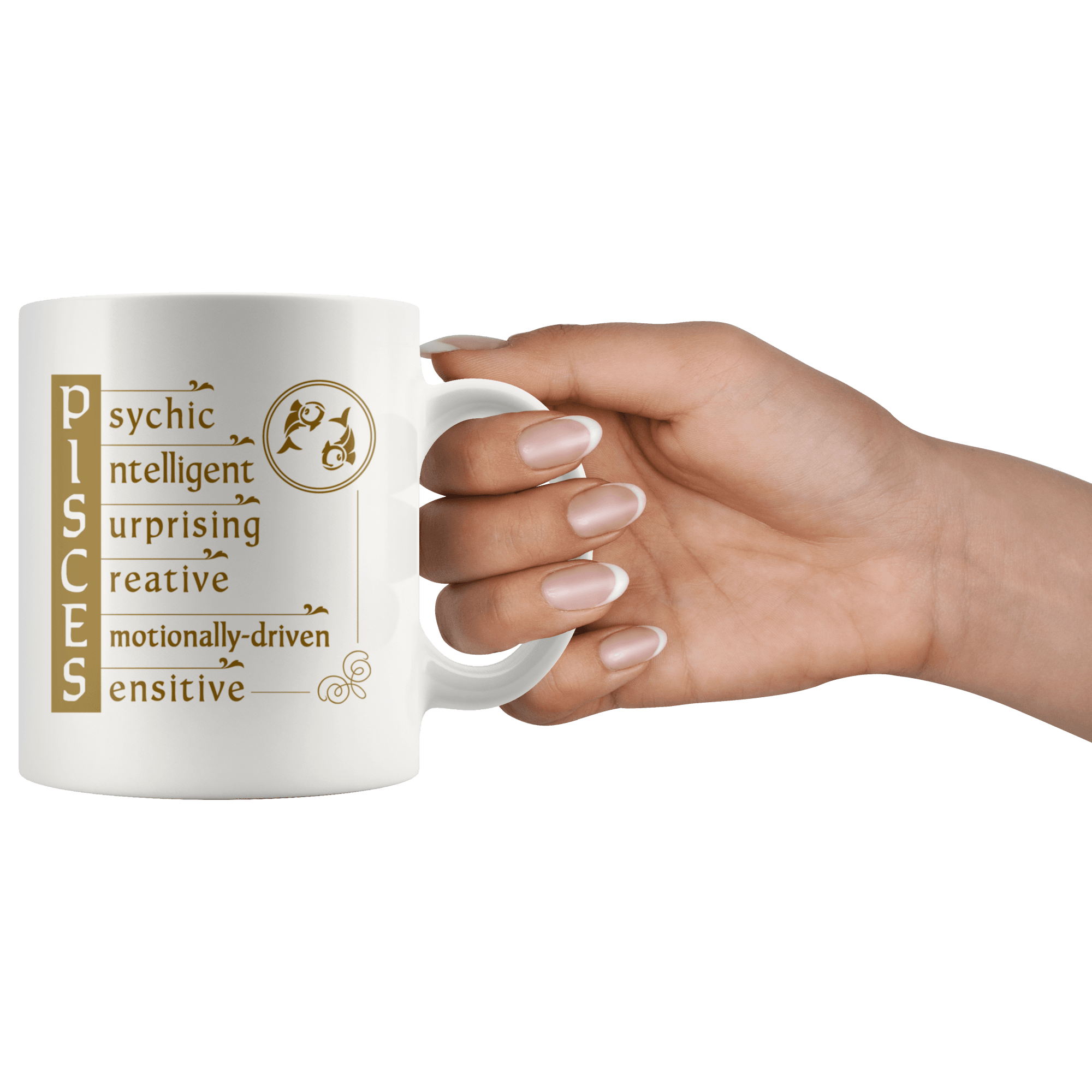 Pisces Zodiac Coffee Mug - Constellation Coffee Cup - Great Gift For Horoscope Lover - SPCM