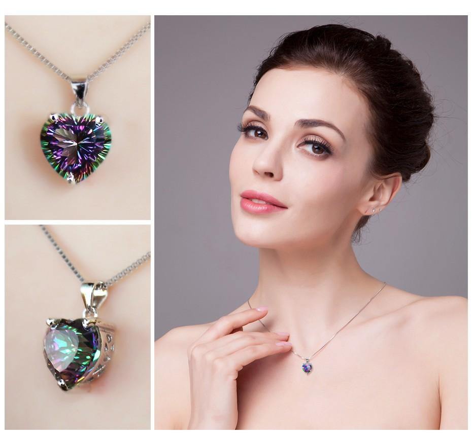 Rainbow Fire Mystic Topaz Pendant -