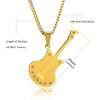 Rock Guitar Pendant With Necklace -