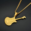 Rock Guitar Pendant With Necklace -