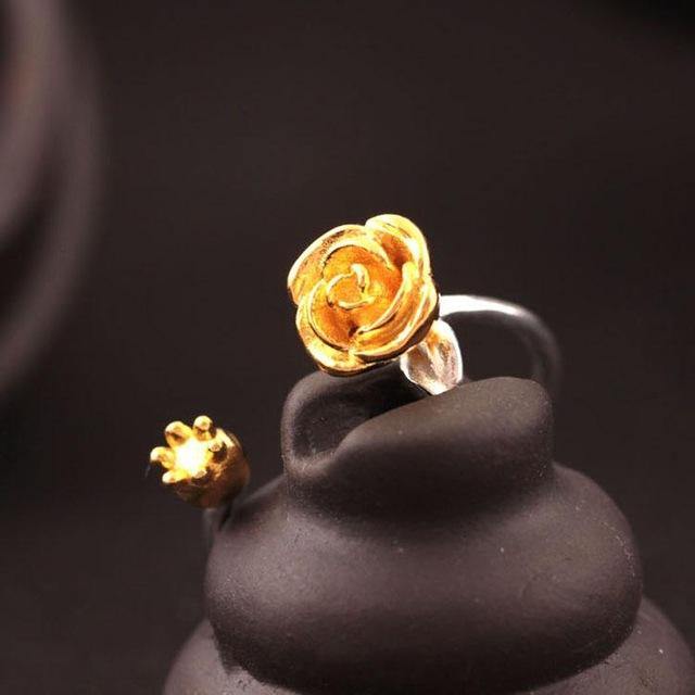 Rose Flower Ring For Women -