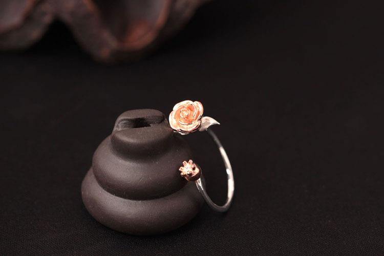 Rose Flower Ring For Women -