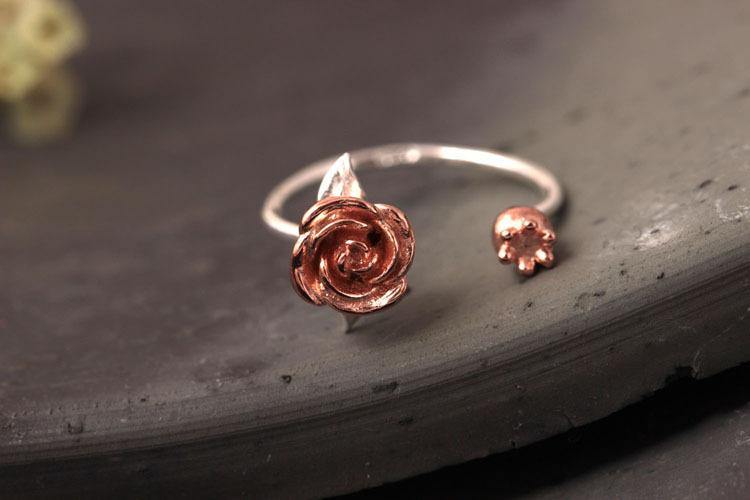 Rose Flower Ring For Women -