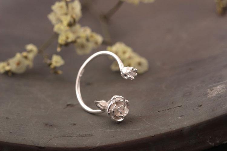 Rose Flower Ring For Women -