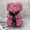 Rose Teddy Bear With Artificial Flowers - 14:193