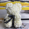 Rose Teddy Bear With Artificial Flowers - 14:365458