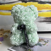 Rose Teddy Bear With Artificial Flowers - 14:350852