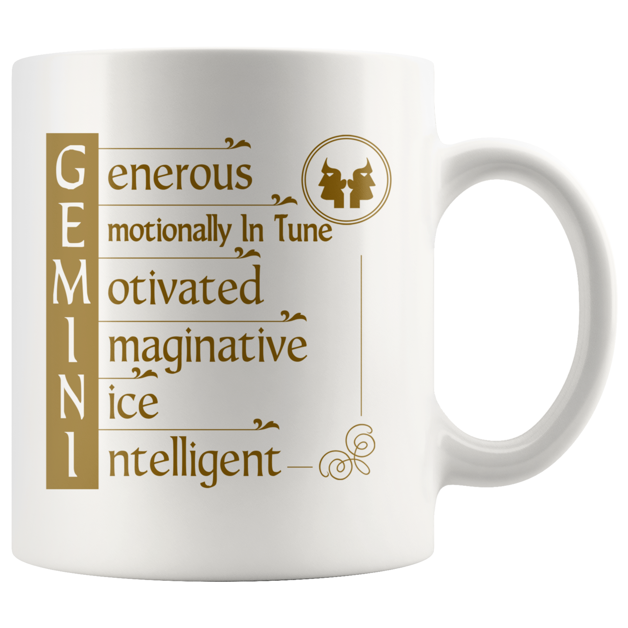 Gemini Zodiac Coffee Mug - Constellation Coffee Cup - Great Gift For Horoscope Lover