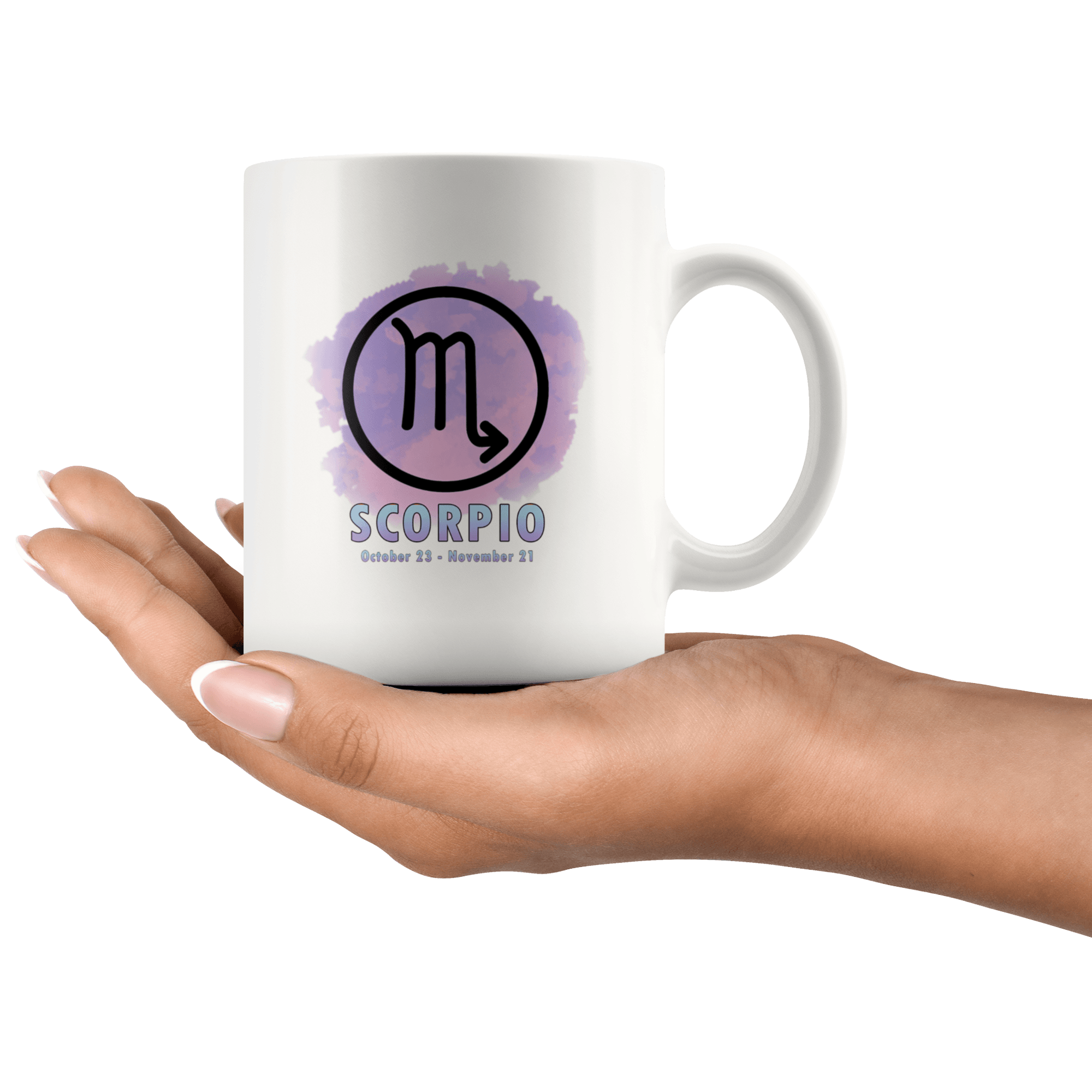 Scorpio Coffee Mug - Scorpio Constellation Coffee Cup - Zodiac Gifts For Horoscope Lover Born in October or November - SPCM