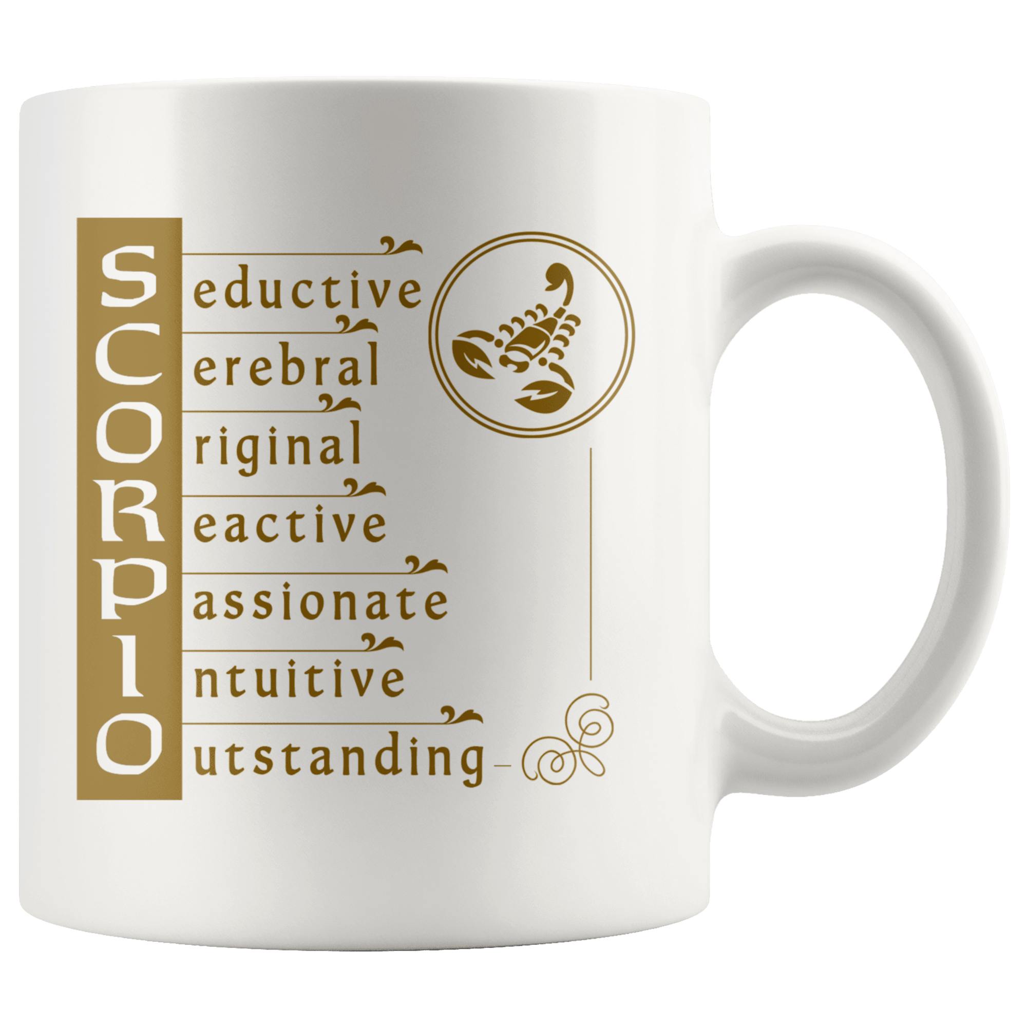 Scorpio Zodiac Coffee Mug - Constellation Coffee Cup - Great Gift For Horoscope Lover - SPCM