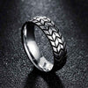 Engraved Tire Tread Grooved Ring -