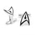 Star Trek Logo Cufflinks For Men (1 Pair) -