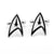 Star Trek Logo Cufflinks For Men (1 Pair) -
