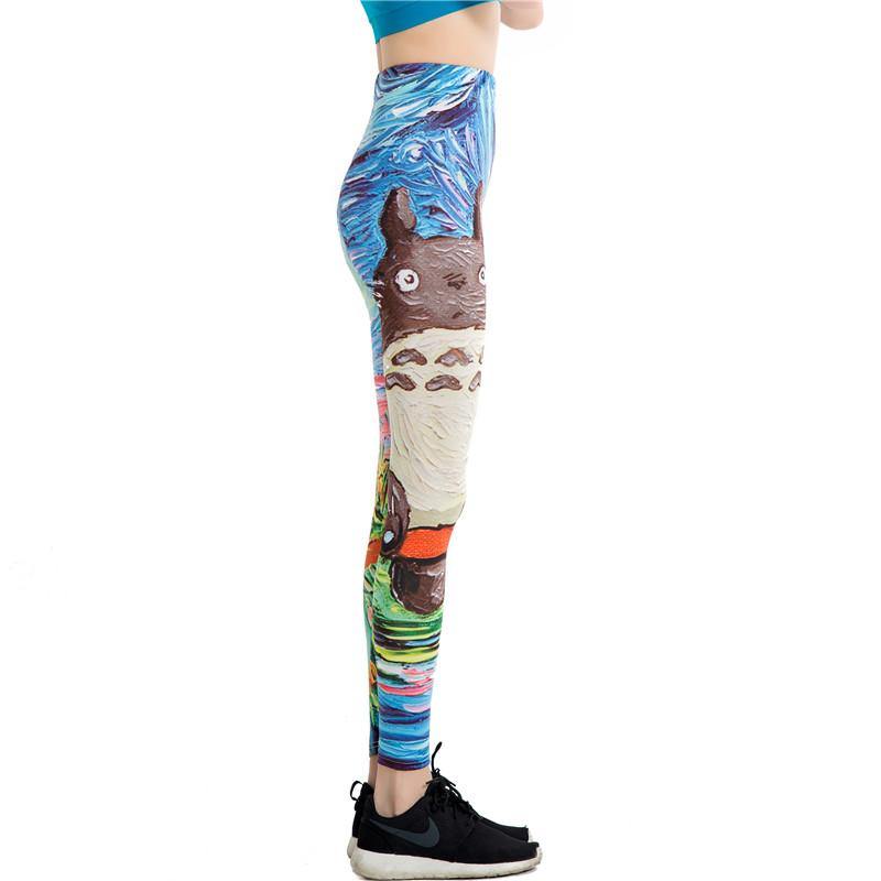 Totoro Print Leggins -