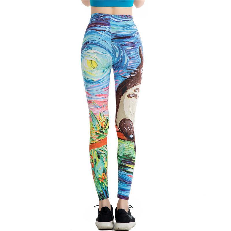 Totoro Print Leggins -