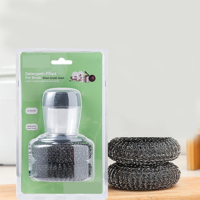 Soap Dispensing Kitchen Scrub Brush