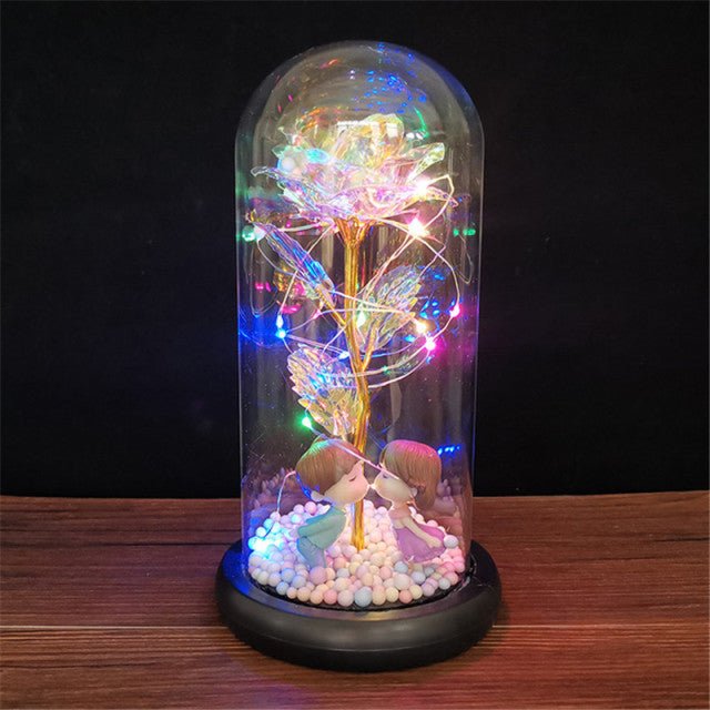 Enchanted Rose in Glass Dome - 14:29