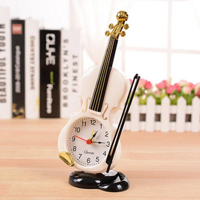 Violin Quartz Alarm Clock -