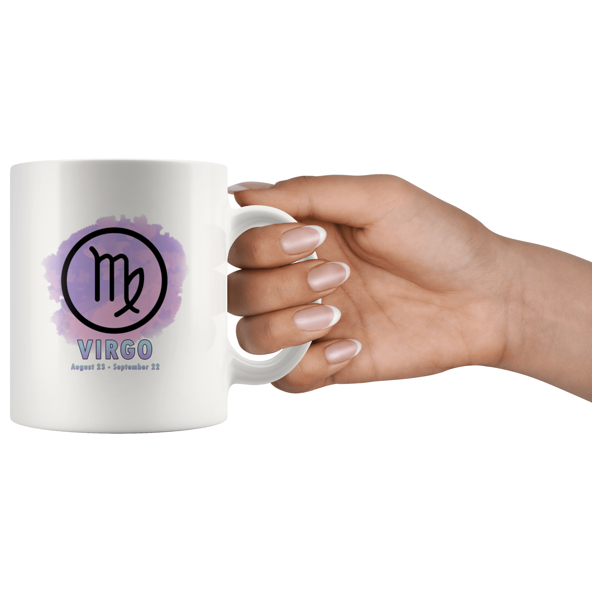 Virgo Coffee Mug - Virgo Constellation Coffee Cup - Zodiac Gifts For Horoscope Lover Born in August or September - SPCM