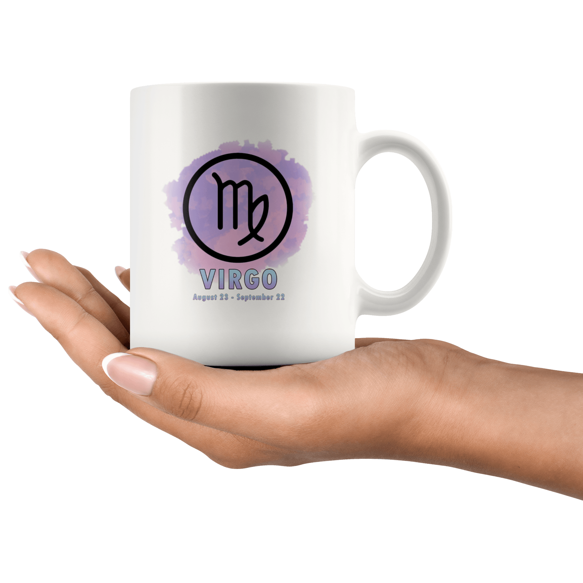 Virgo Coffee Mug - Virgo Constellation Coffee Cup - Zodiac Gifts For Horoscope Lover Born in August or September - SPCM
