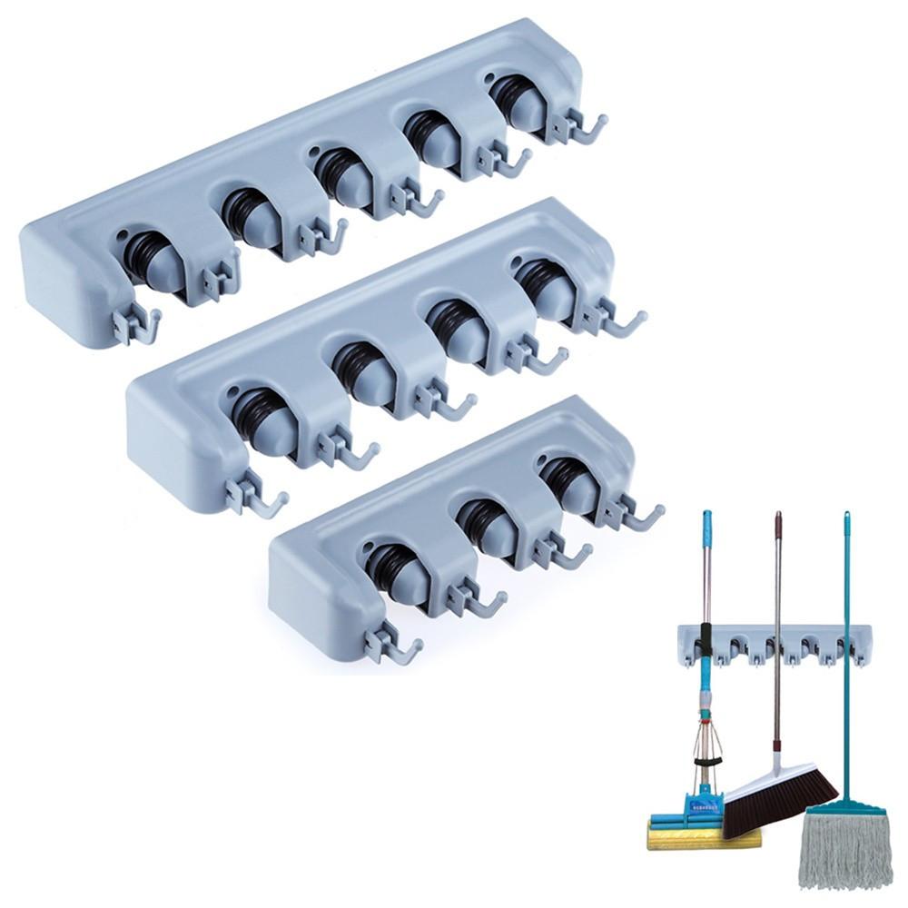 Wall Mounted Mop & Broom Holder -