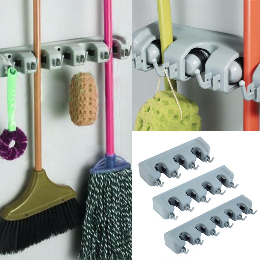 Wall Mounted Mop &amp; Broom Holder -