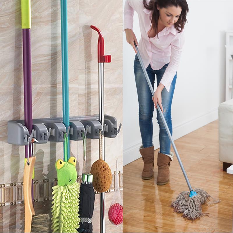 Wall Mounted Mop & Broom Holder -