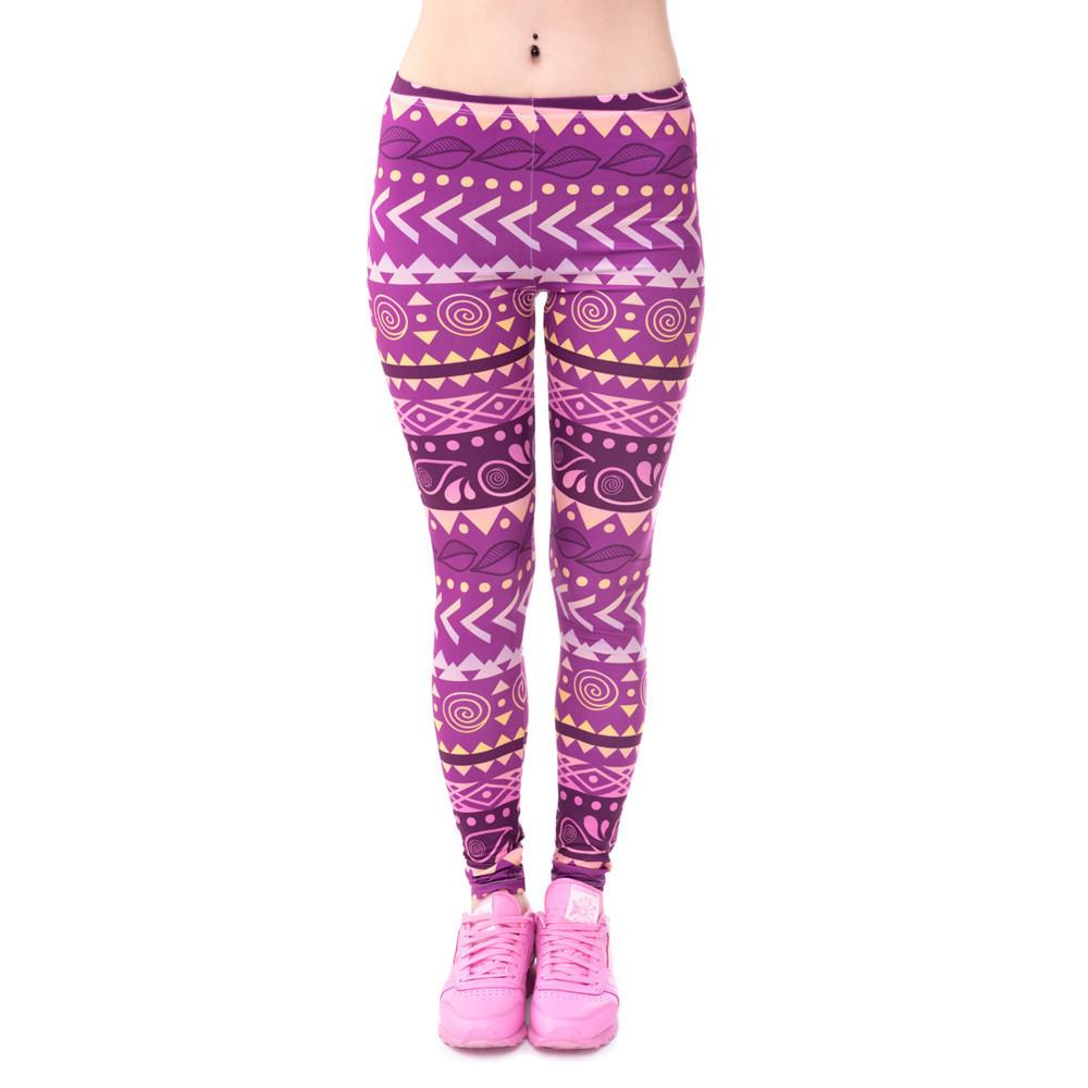 Women Aztec Print Leggings -
