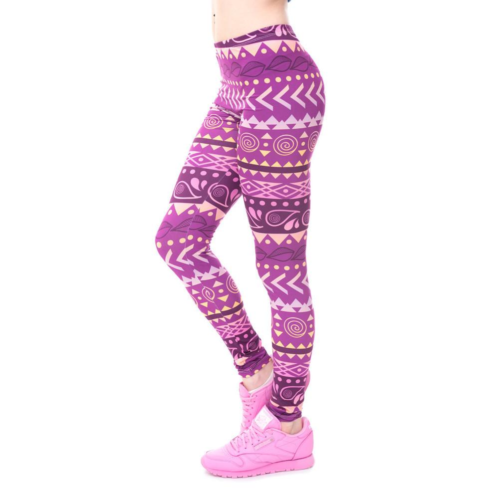 Women Aztec Print Leggings -