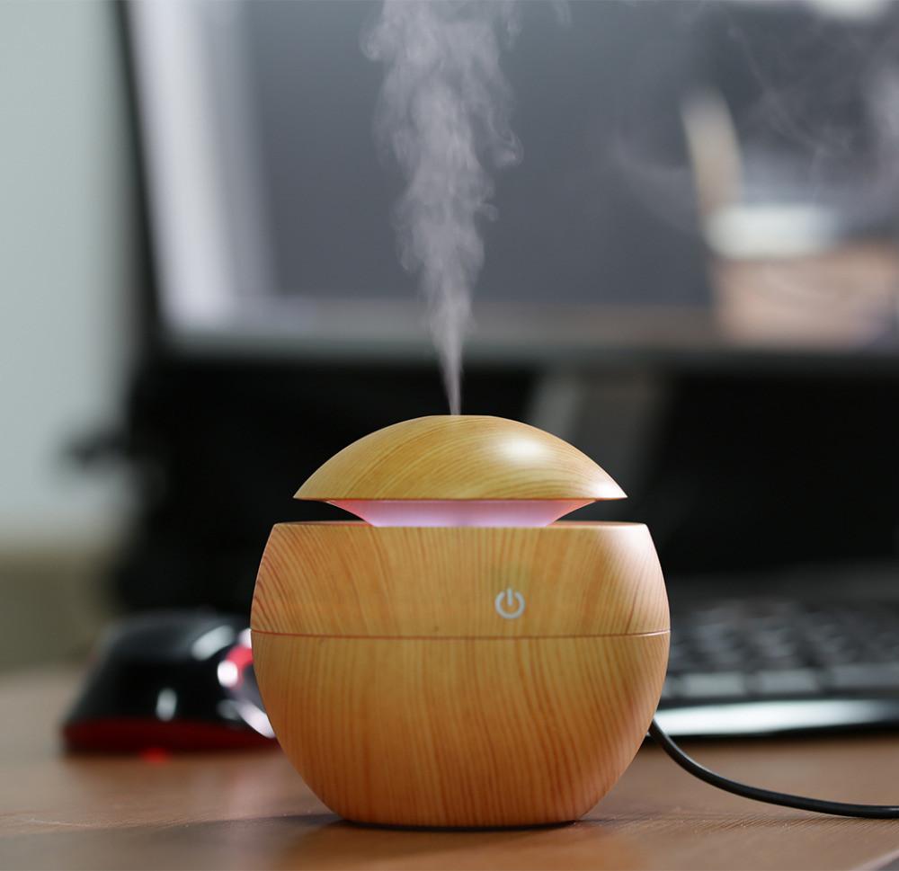 Wood Grain Aromatherapy Essential Oil Diffuser -