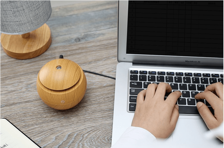 Wood Grain Aromatherapy Essential Oil Diffuser -